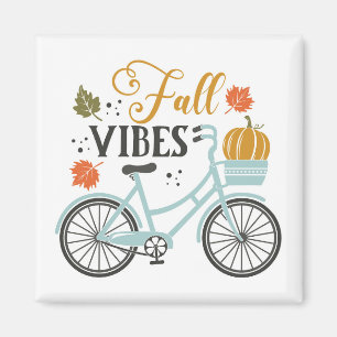 Fall Vibes efter cykel Magnet