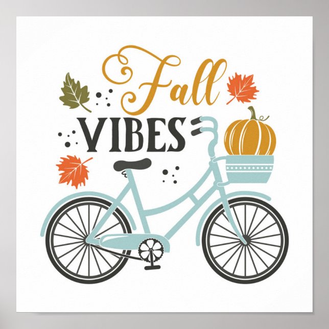 Fall Vibes efter cykel Poster (Framsidan)