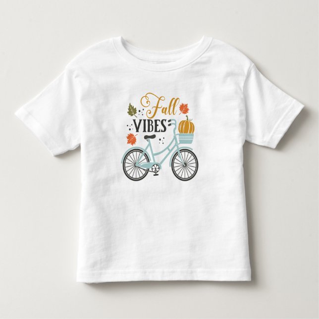 Fall Vibes efter cykel T Shirt (Framsida)