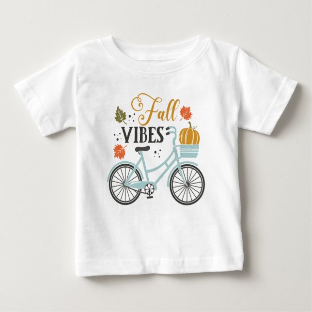 Fall Vibes efter cykel T Shirt (Framsida)