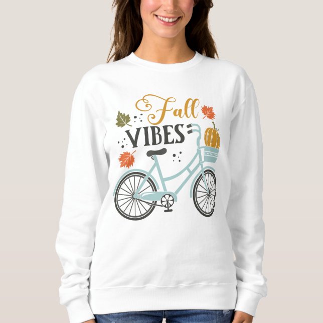Fall Vibes efter cykel T Shirt (Framsida)