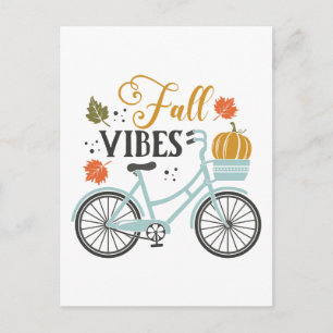 Fall Vibes efter cykel Vykort