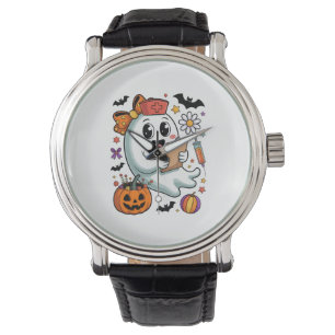 Fall Vibes Ghost Nurse Autumn Armbandsur