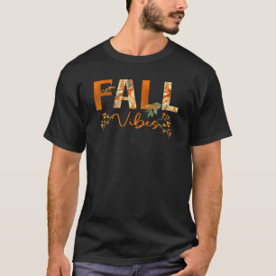 Fall Vibes Hej Hösten Vibes Bird Flowers Women F T Shirt