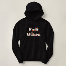 Fall Vibes Hoodie Tshirt Anpassningsbar Top