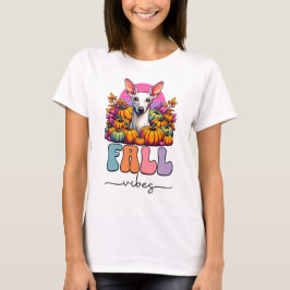 Fall Vibes Iggy Hund Pumpkin Patch Pastel Goth T Shirt