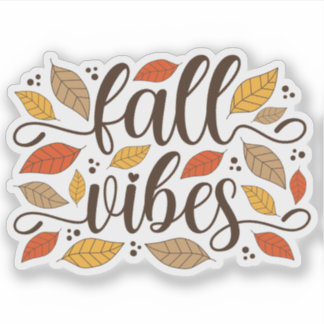 Fall Vibes Klistermärken