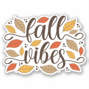 Fall Vibes Klistermärken