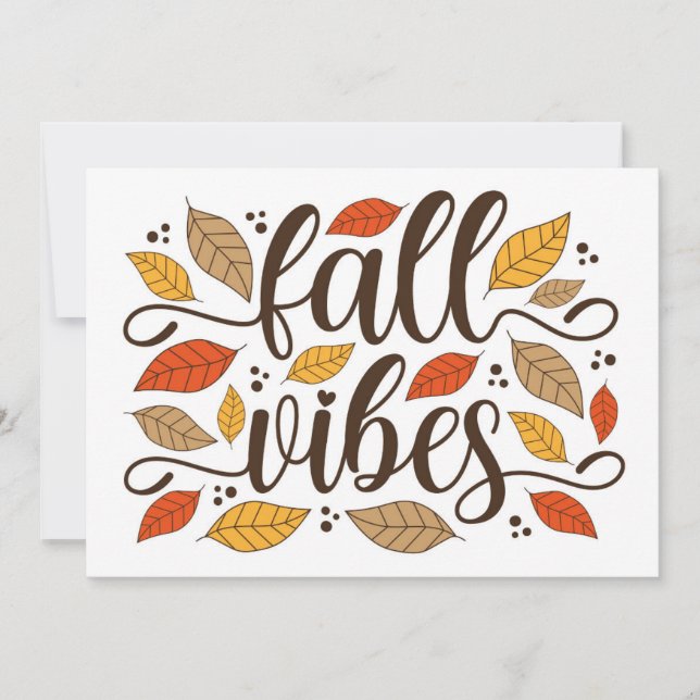 Fall Vibes Kort (Framsida)