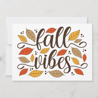 Fall Vibes Kort