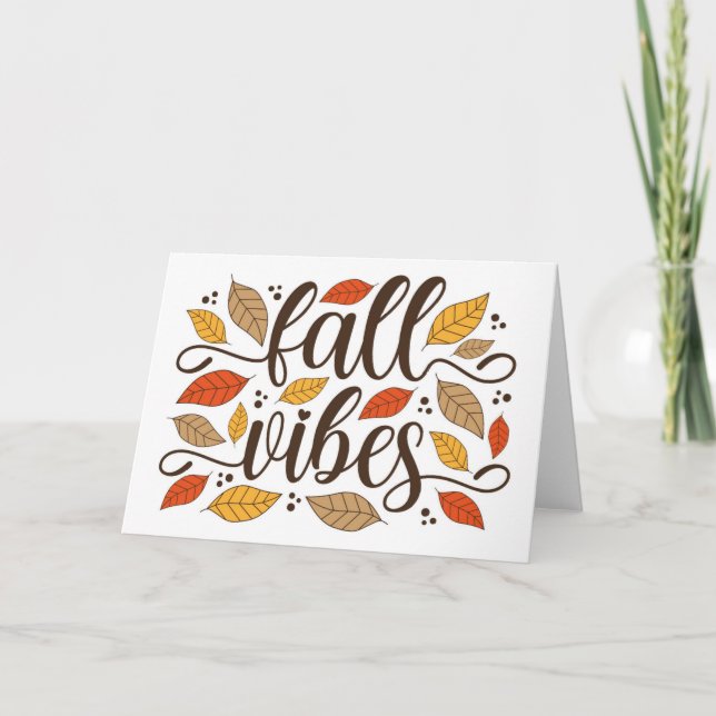 Fall Vibes Kort (Framsida)