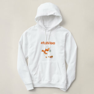 Fall Vibes Mysiga Anka Hoodie - Hösttröja T Shirt