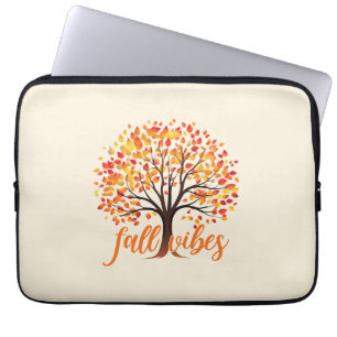 Fall Vibes - Mysiga Fall Träd Laptop Fodral