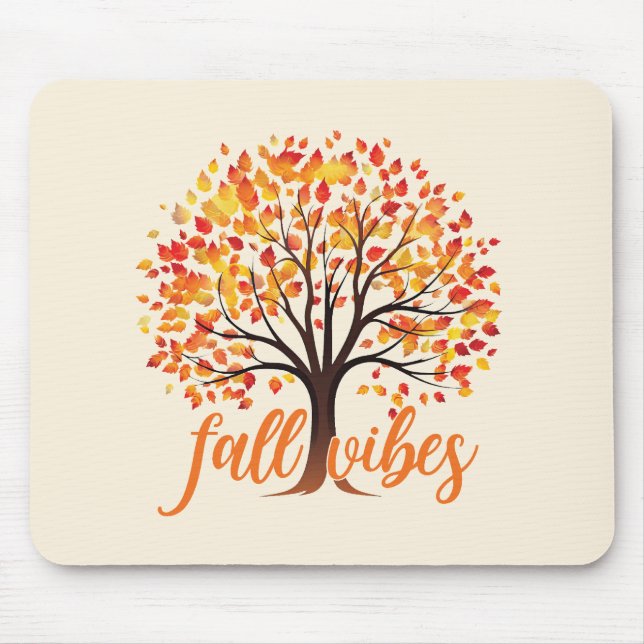Fall Vibes - Mysiga Fall Träd Musmatta (Framsidan)