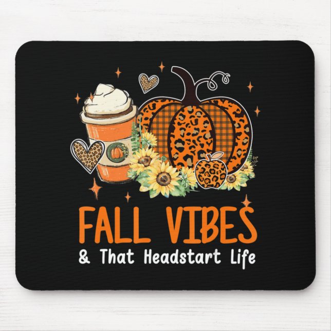 Fall Vibes och den där högstarten Life Pumpkin föl Musmatta (Framsidan)