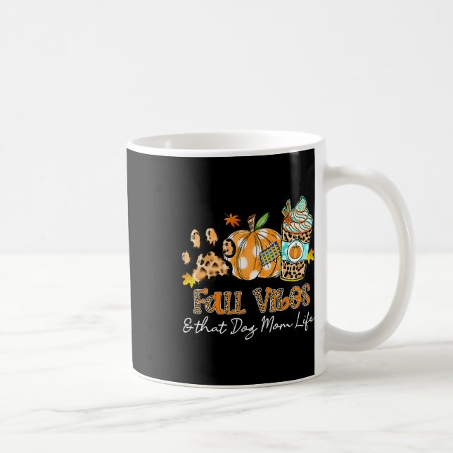 Fall Vibes och den där Mamma Life Hund Pumpkin F Kaffemugg (Höger)