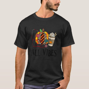 Fall Vibes och EMT-sjuksköterskan Life leopard Pum T Shirt