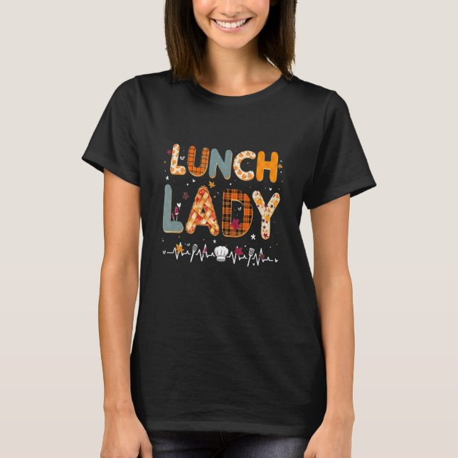Fall Vibes och Lunch Dam Life Pumpkin T Shirt (Framsida)
