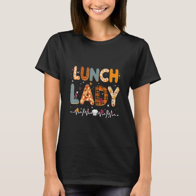 Fall Vibes och Lunch Dam Life Pumpkin T Shirt (Framsida)
