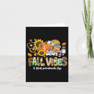 Fall Vibes och Sjukvårdare Life Pumpkin Leopard Kort