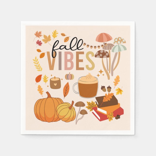 Fall Vibes Pappersservett (Framsidan)
