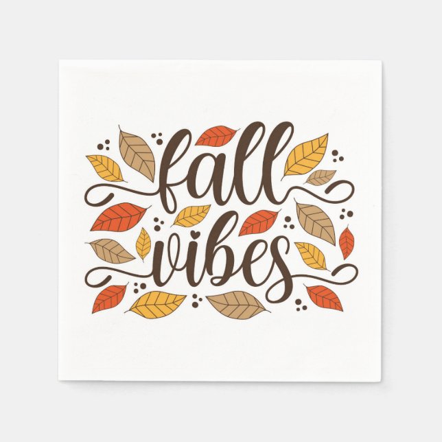 Fall Vibes Pappersservett (Framsidan)