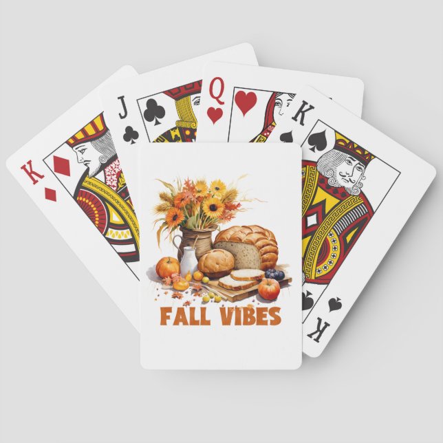 Fall Vibes Playing Cards Casinokort (Baksidan)