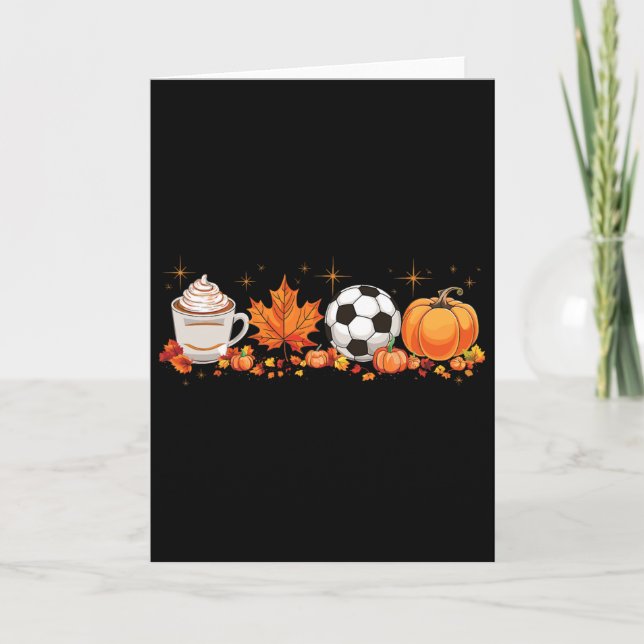 Fall Vibes Pumpkin Spice Ocer Halloween Autumn L Kort (Framsida)