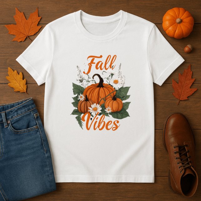 Fall Vibes Pumpkin Women's T-Shirt (Skapare uppladdad)