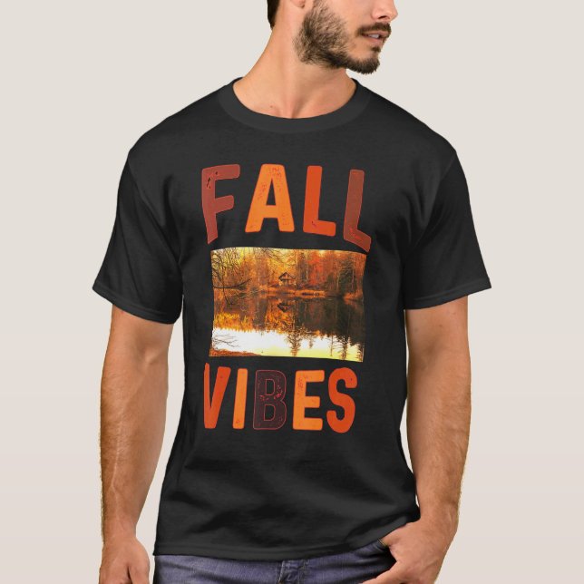 Fall Vibes Retro Pumpkin Spice Autumn Coffee   Tha T Shirt (Framsida)