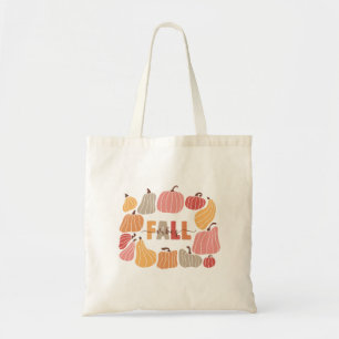 Fall Vibes Retro Pumpkins Colorful Autumn Tygkasse