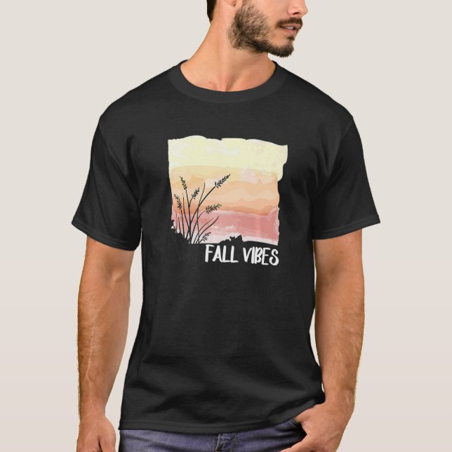 Fall Vibes Slappna av höst T Shirt (Framsida)