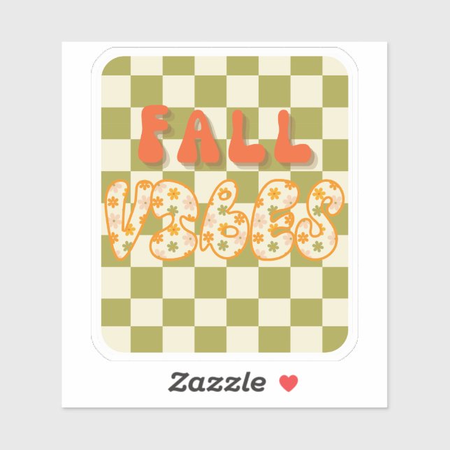 Fall Vibes Sticker Klistermärken (Ark)