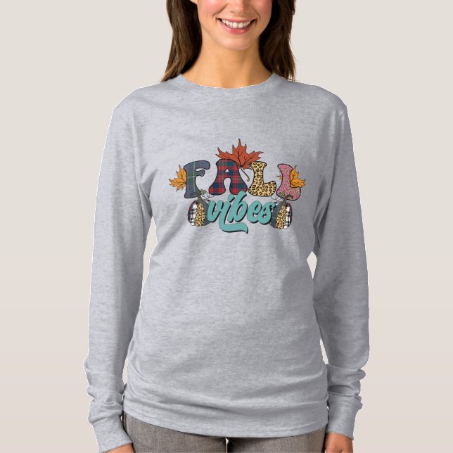 Fall Vibes T Shirt (Framsida)