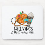 Fall Vibes that Nurse Life Nurse Funny Nurse Lyckl Musmatta<br><div class="desc">Fall Vibes att sjuksköterskan Life Nurse Funny Nurse Lycklig Nurse Day</div>