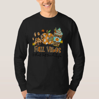 Fall Vibes & that Vet Tech Life Hund Tass Stethosc T Shirt
