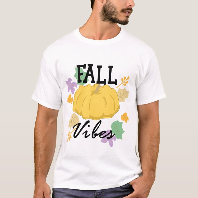 Fall Vibes Theme T Shirt (Framsida)