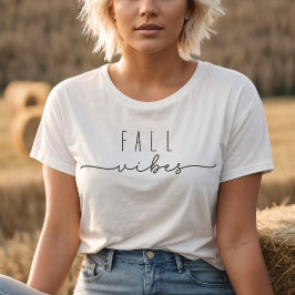 Fall Vibes-Trendiget minimalistisk T Shirt