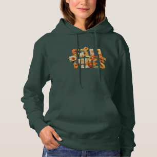 Fall Vibes vattencolor wildblommor höst löv T Shirt