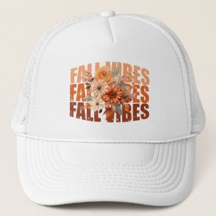 Fall vibes vattencolor wildblommor löv keps