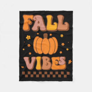 Fall Vibes Vintage Groovy Autumn Season Retro Than Fleecefilt