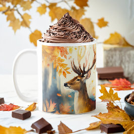 Fall Vibes Watercolor Hjort - Kaffemugg
