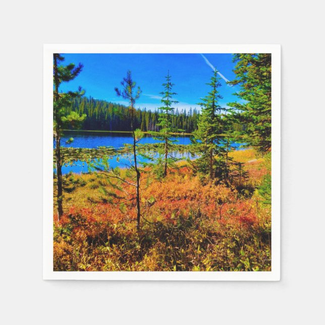 Fall vid Sjö Napkins Pappersservett (Framsidan)