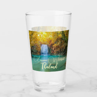 Fall View of Erawan Waterfall Thailand Glaskopp