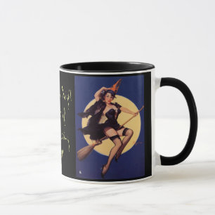 Fall-Vintage Holloween Pin-Up Circa 1920-talet Mugg
