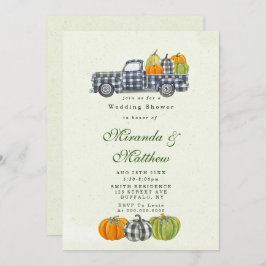 Fall Vintage Lastbil Pumpkin Möhippa inbjudningsko