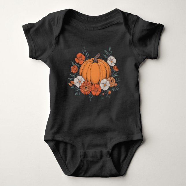 Fall Vintage Pumpkin Höst-Thanksgiving T Shirt (Framsida)
