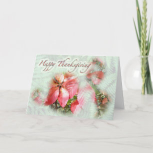 Fall Virginia Creeper-Thanksgiving Card Helgkort