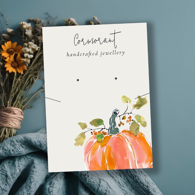 Fall Visning för höstpumpa - uppläsning av Necklac Visitkort (Skapare uppladdad)