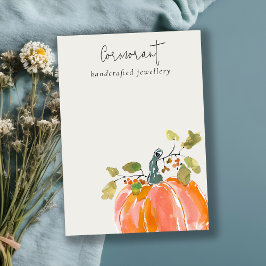 Fall Visning för tom hörnpunkt på hösten Visitkort